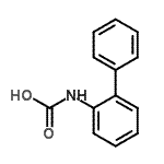 CAS 登录号：50443-60-2， 2-联苯基氨基甲酸