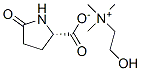 CAS 登录号：5046-71-9， (2-羟基乙基)三甲基铵 5-氧代脯氨酸盐