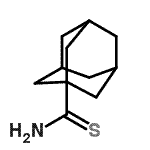 结构式 CAS# 50543-85-6, 1-金刚烷硫代甲酰胺