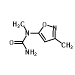 CAS 登录号：50589-85-0， 1-甲基-1-(3-甲基-1,2-恶唑-5-基)脲