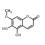 CAS 登录号：50656-75-2， 5,6-二羟基-7-甲氧基-2H-苯并吡喃-2-酮