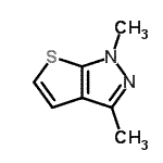 CAS 登录号：50734-86-6， 1,3-二甲基-1H-噻吩并[2,3-c]吡唑