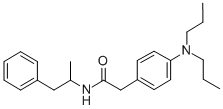 CAS 登录号:50794-02-0, 4-(二丙基氨基)-N-(1-甲基-2-苯基乙基)-苯乙酰胺