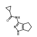 CAS 登录号：508229-82-1， N-(1,4,5,6-四氢环戊烯并[c]吡唑-3-基)环丙烷甲酰胺