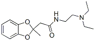 CAS 登录号：50836-22-1， N-(2-二乙基氨基乙基)-2-甲基-1,3-苯并二氧戊环-2-乙酰胺