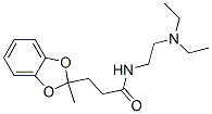 CAS 登录号：50836-28-7， N-(2-二乙基氨基乙基)-2-甲基-1,3-苯并二氧戊环-2-丙酰胺