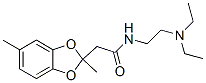 CAS 登录号：50836-29-8， N-(2-二乙基氨基乙基)-2,5-二甲基-1,3-苯并二氧戊环-2-乙酰胺