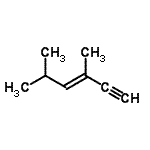 CAS 登录号：51006-92-9， (3E)-3,5-二甲基-3-己烯-1-炔