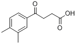 结构式 CAS# 51036-98-7, 4-(3,4-二甲基苯基)-4-氧代丁酸