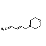 CAS 登录号：51180-43-9， 4-[(2E)-2,4-戊二烯-1-基]吗啉