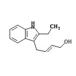 CAS 登录号：512205-48-0， (2E)-4-(2-乙基-1H-吲哚-3-基)-2-丁烯-1-醇
