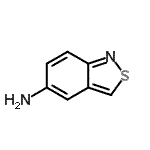 结构式 CAS# 51253-66-8, 2,1-苯并噻唑-5-胺
