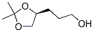 结构式 CAS# 51268-87-2, 3-[(4S)-2,2-二甲基-1,3-二氧戊环-4-基]-丙醇