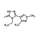 CAS 登录号：512811-84-6， 5-(1,3-二甲基-1H-吡唑-4-基)-4-乙基-2,4-二氢-3H-1,2,4-三唑-3-硫酮