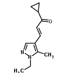 CAS 登录号:512815-45-1, (2E)-1-环丙基-3-(1-乙基-5-甲基-1H-吡唑-4-基)-2-丙烯-1-酮
