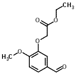 CAS 登录号：51336-38-0， 乙基(5-甲酰基-2-甲氧基苯氧基)乙酸酯