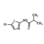 CAS 登录号：51382-63-9， N-(5-溴-1,3-噻唑-2-基)-2-甲基丙酰胺