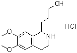 CAS 登录号：51452-52-9， 1-(gamma-羟基丙基)-6,7-二甲氧基-1,2,3,4-四氢异喹啉盐酸盐