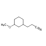 CAS 登录号：514848-27-2， 3-(3-甲氧基环己基)丙腈