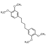 CAS 登录号：51487-58-2， 1,1'-(1,4-丁烷二基)二(3,4-二甲氧基苯)