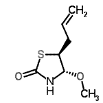 CAS 登录号：515143-25-6， (4S,5S)-5-烯丙基-4-甲氧基-1,3-噻唑烷-2-酮