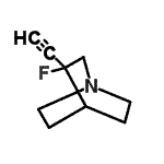 CAS 登录号：515154-63-9， 3-乙炔基-3-氟奎宁环