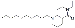 CAS 登录号：5155-80-6， 1-癸基-3-(N,N-二乙基氨基甲酰)哌啶