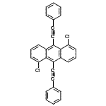 CAS 登录号：51580-24-6， 1,5-二氯-9,10-二(苯基乙炔基)蒽