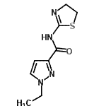 CAS 登录号:515829-91-1, N-(4,5-二氢-1,3-噻唑-2-基)-1-乙基-1H-吡唑-3-甲酰胺