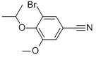 结构式 CAS# 515848-62-1, 3-溴-4-异丙氧基-5-甲氧基苯甲腈