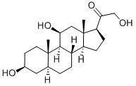 CAS#: 516-16-5， 3-beta,11-beta,21-Trihydroxy-5-alpha-Pregnan-20-One