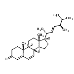 CAS 登录号：516-77-8， (8S,9S,10R,13R,14S,17R)-10,13-二甲基-17-[(E,1R,4R)-1,4,5-三甲基己-2-烯基]-1,2,8,9,11,12,14,15,16,17-十氢环戊烯并[a]菲-3-酮