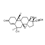 CAS 登录号：51724-44-8， (6beta,17beta)-17-乙炔基-6,17-二羟雌-4-烯-3-酮
