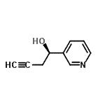 CAS 登录号：517907-62-9， (1R)-1-(3-吡啶基)-3-丁炔-1-醇