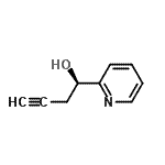 CAS 登录号：517907-63-0， (1R)-1-(2-吡啶基)-3-丁炔-1-醇