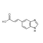 CAS 登录号：51819-00-2， (2E)-3-(1H-苯并咪唑-5-基)丙烯酸