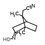 CAS 登录号：518314-72-2， [(2E)-2-(羟基亚胺)-1,7-二甲基双环[2.2.1]庚-7-基]乙腈