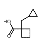 CAS 登录号：518346-54-8， 1-(环丙基甲基)环丁烷羧酸