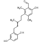 CAS#: 51847-82-6， 3-[5-(2,5-Dihydroxyphenyl)-3-Methyl-3-Penten-1-Yl]-6-Hydroxy-2,4-Dimethylbenzaldehyde