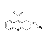 结构式 CAS# 519150-65-3, 2-乙基-1,2,3,4-四氢苯并[b][1,6]萘啶-2-鎓-10-羧酸酯