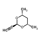 CAS 登录号：52053-11-9， (2R,4R,6S)-2-乙炔基-4,6-二甲基-1,3-二恶烷
