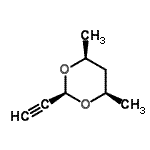 CAS 登录号：52053-12-0， (2S,4R,6S)-2-乙炔基-4,6-二甲基-1,3-二恶烷