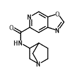 CAS 登录号：521277-85-0， N-(1-氮杂双环[2.2.1]庚-3-基)[1,3]恶唑并[5,4-c]吡啶-6-甲酰胺