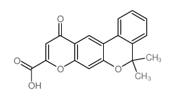 CAS 登录号：52156-73-7， 5,5-二甲基-11-氧代-5H,11H-[2]苯并吡喃并[4,3-g][1]苯并吡喃-9-羧酸