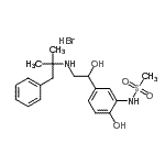 CAS 登录号：52159-46-3， N-(2-羟基-5-{1-羟基-2-[(2-甲基-1-苯基-2-丙基)氨基]乙基}苯基)甲烷磺酰胺氢溴酸盐(1:1)