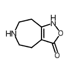 CAS 登录号：52196-99-3， 1,4,5,6,7,8-六氢-3H-[1,2]恶唑并[3,4-d]氮杂卓-3-酮