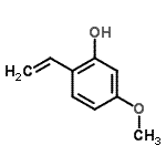 CAS 登录号：522592-59-2， 5-甲氧基-2-乙烯基苯酚