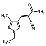 CAS#: 522621-90-5， (2E)-2-Cyano-3-(1-Ethyl-3-Methyl-1H-Pyrazol-4-Yl)Acrylamide