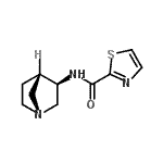 CAS 登录号：524012-52-0， N-[(3R,4S)-1-氮杂双环[2.2.1]庚-3-基]-1,3-噻唑-2-甲酰胺