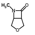 CAS 登录号：524018-56-2， 6-甲基-3-氧杂-6-氮杂双环[3.2.0]庚烷-7-酮